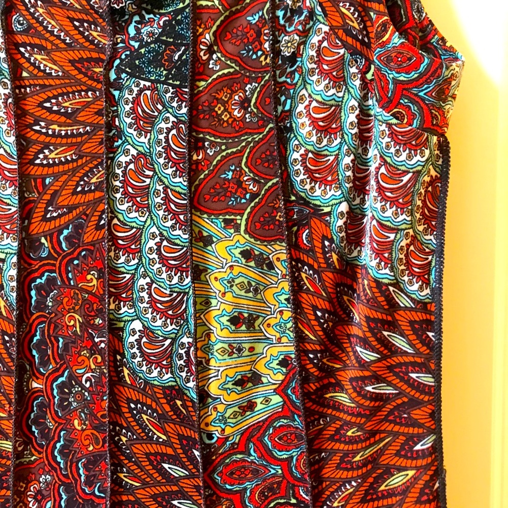 Euc Perseption Concept Psychedelic Midi Dress - image 3